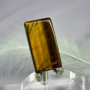 Gold Tigers Eye crystal polished slice 9.5g SN56143