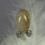 Small Rutilated Quartz crystal tumble stone, Angel hair 7.1g SN55005