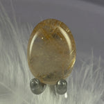 Small Rutilated Quartz crystal tumble stone, Angel hair 7.0g SN55006