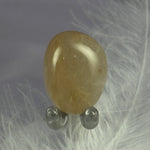 Small Rutilated Quartz crystal tumble stone, Angel hair 7.1g SN55007