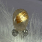 Small Rutilated Quartz crystal tumble stone, Angel hair 6.3g SN55008