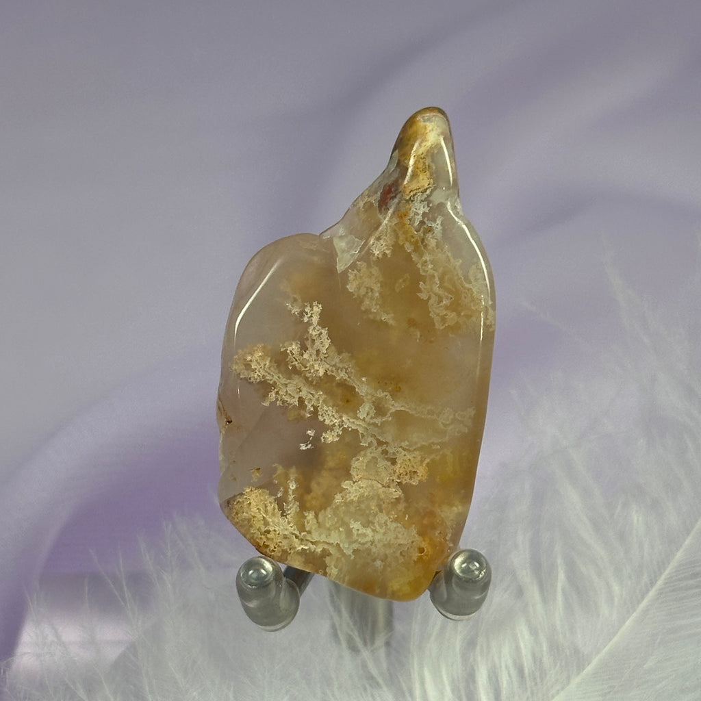 Beautiful Graveyard Point Plume Agate polished piece 9.7g SN53799
