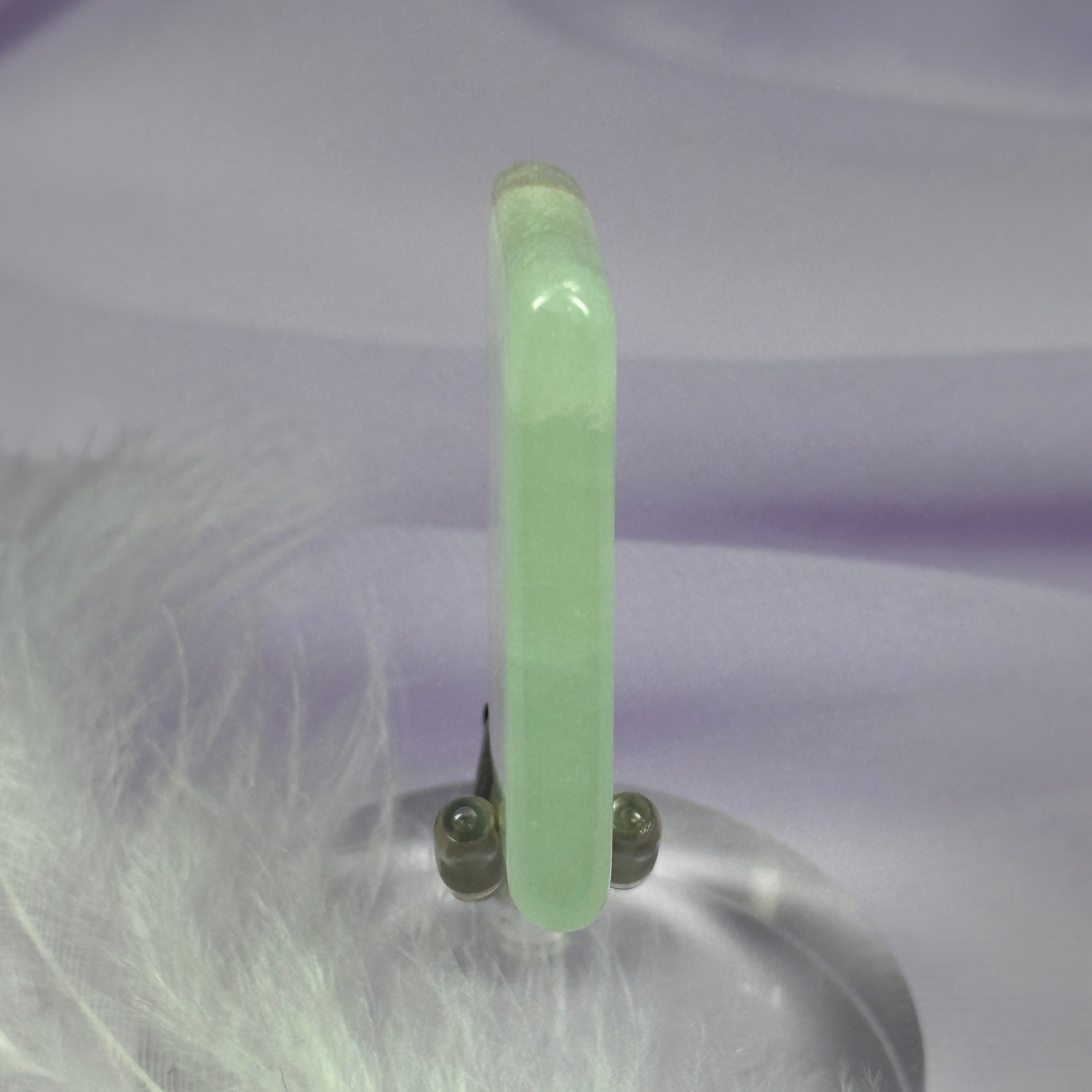 Banded Green Calcite crystal polished slice 16.6g SN55656