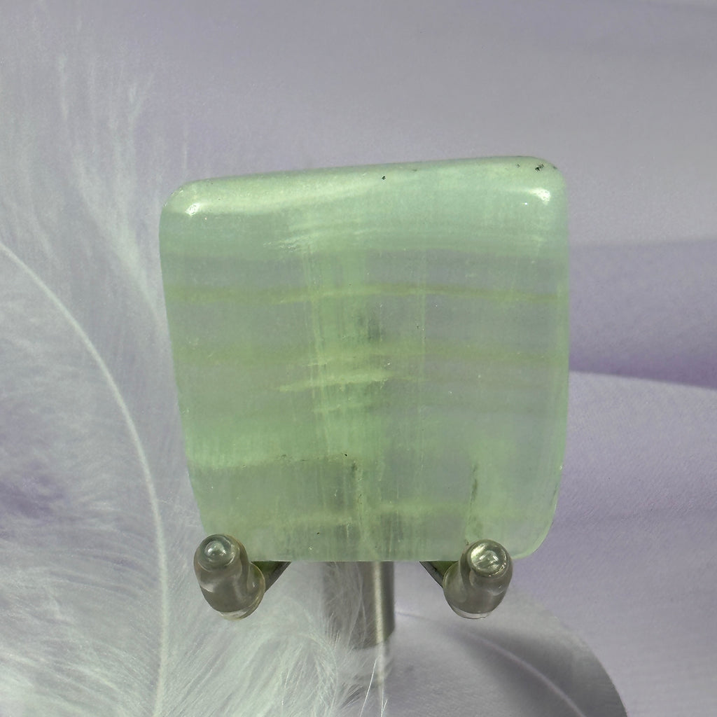 Banded Green Calcite crystal polished slice 14.7g SN55658