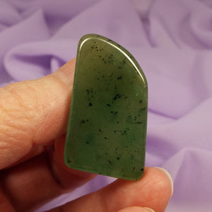 Rare Green Grossular Garnet slice, Grossularite 13.9g SN50118