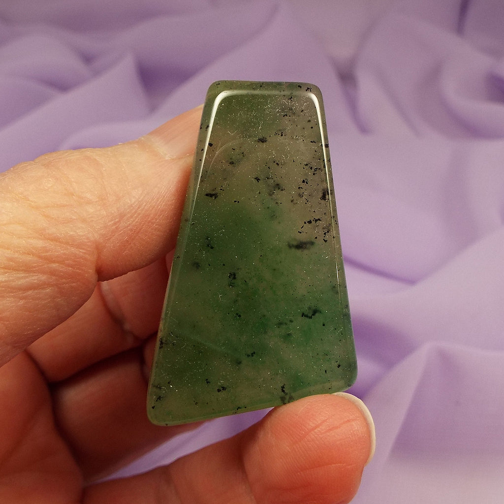 Rare Green Grossular Garnet slice, Grossularite 18.3g SN50119