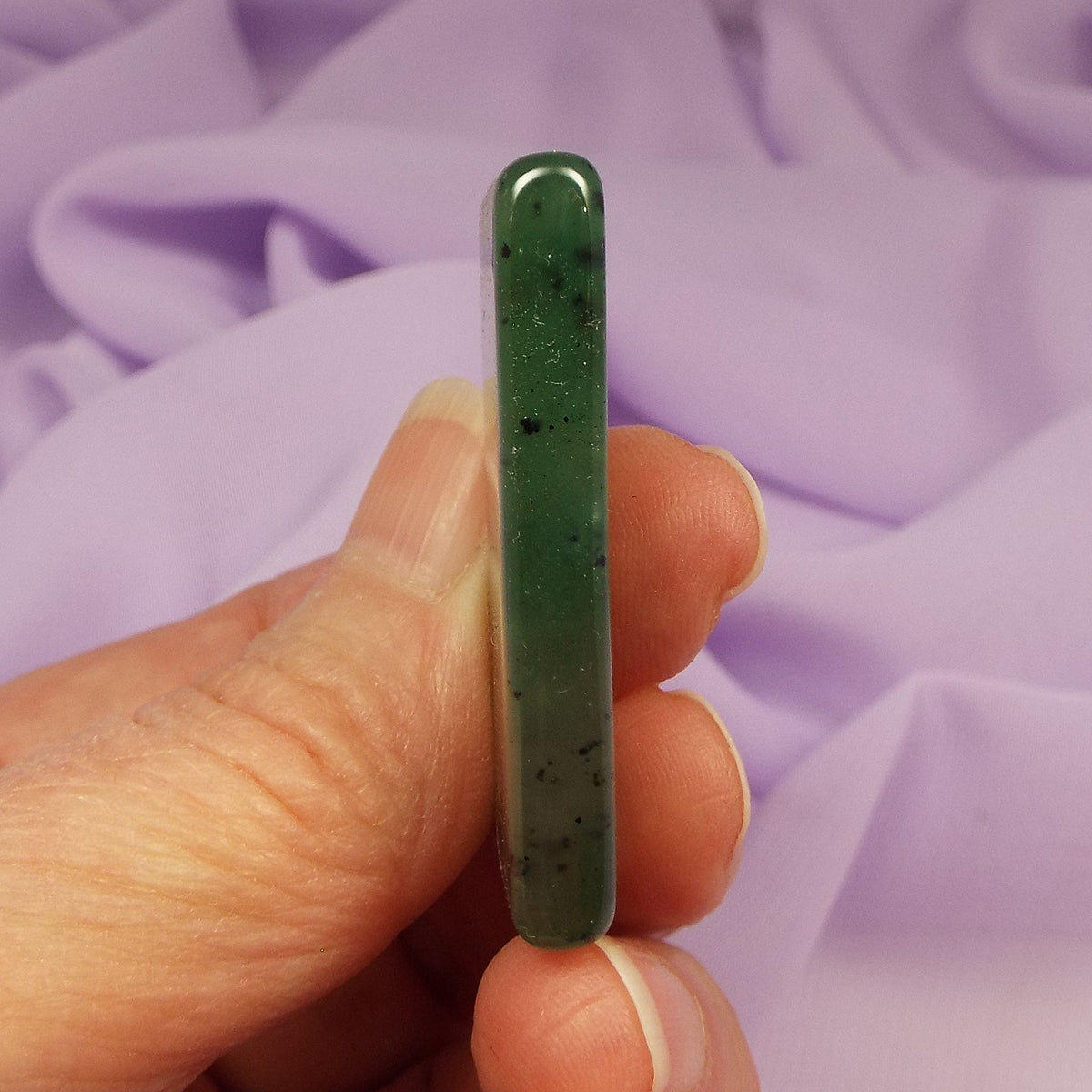 Rare Green Grossular Garnet slice, Grossularite 16.7g SN50122