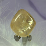 Honey Calcite crystal tumble stone, Rainbows 21g SN51647