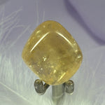 Honey Calcite crystal tumble stone, Rainbows 21g SN51647