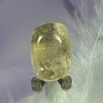 Honey Calcite crystal tumble stone, Rainbows 16.5g SN51648