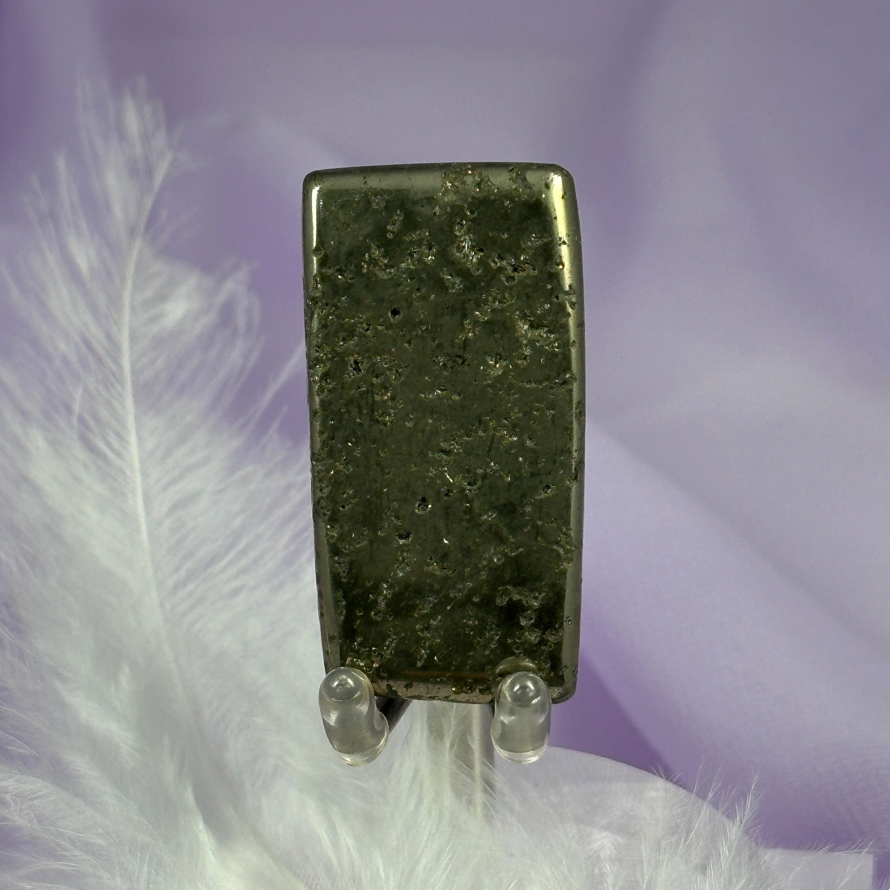 Golden Iron Pyrite crystal polished slice 20g SN55715