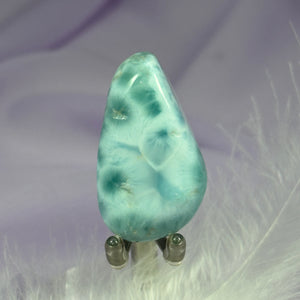 Beautiful large A grade Larimar crystal tumble stone 23g SN50000