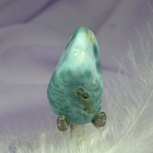 Beautiful large A grade Larimar crystal tumble stone 23g SN50000