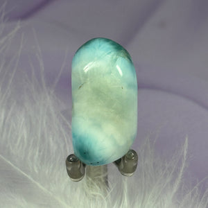 Beautiful A grade Larimar crystal tumble stone 18.1g SN50001