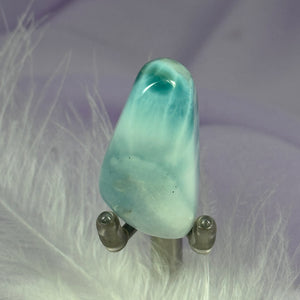 Beautiful A grade Larimar crystal tumble stone 15.0g SN50004