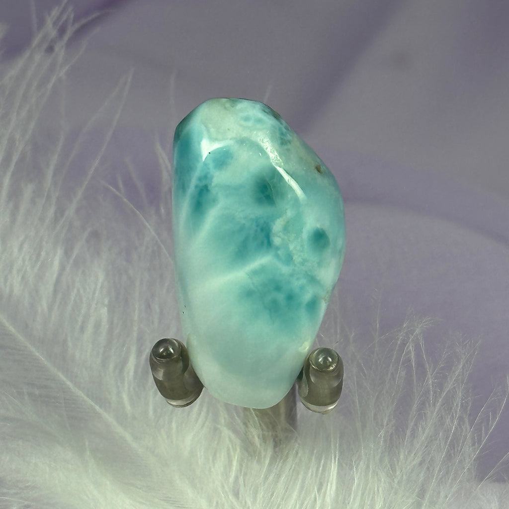 Beautiful A grade Larimar crystal tumble stone 15.0g SN50004