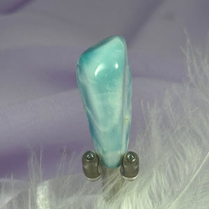 Beautiful A grade Larimar crystal tumble stone 10.4g SN50005