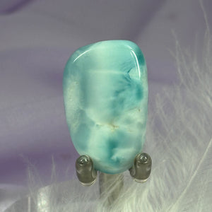 Beautiful A grade Larimar crystal tumble stone 10.4g SN50005