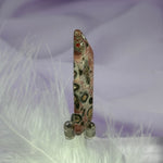 Flat polished piece Leopardskin Jasper crystal 10.0g SN42208