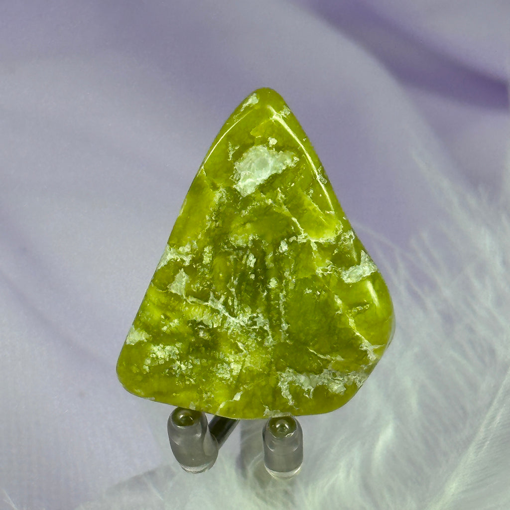 Rare Lizardite, Serpentine crystal tumble stone 16.4g SN56158
