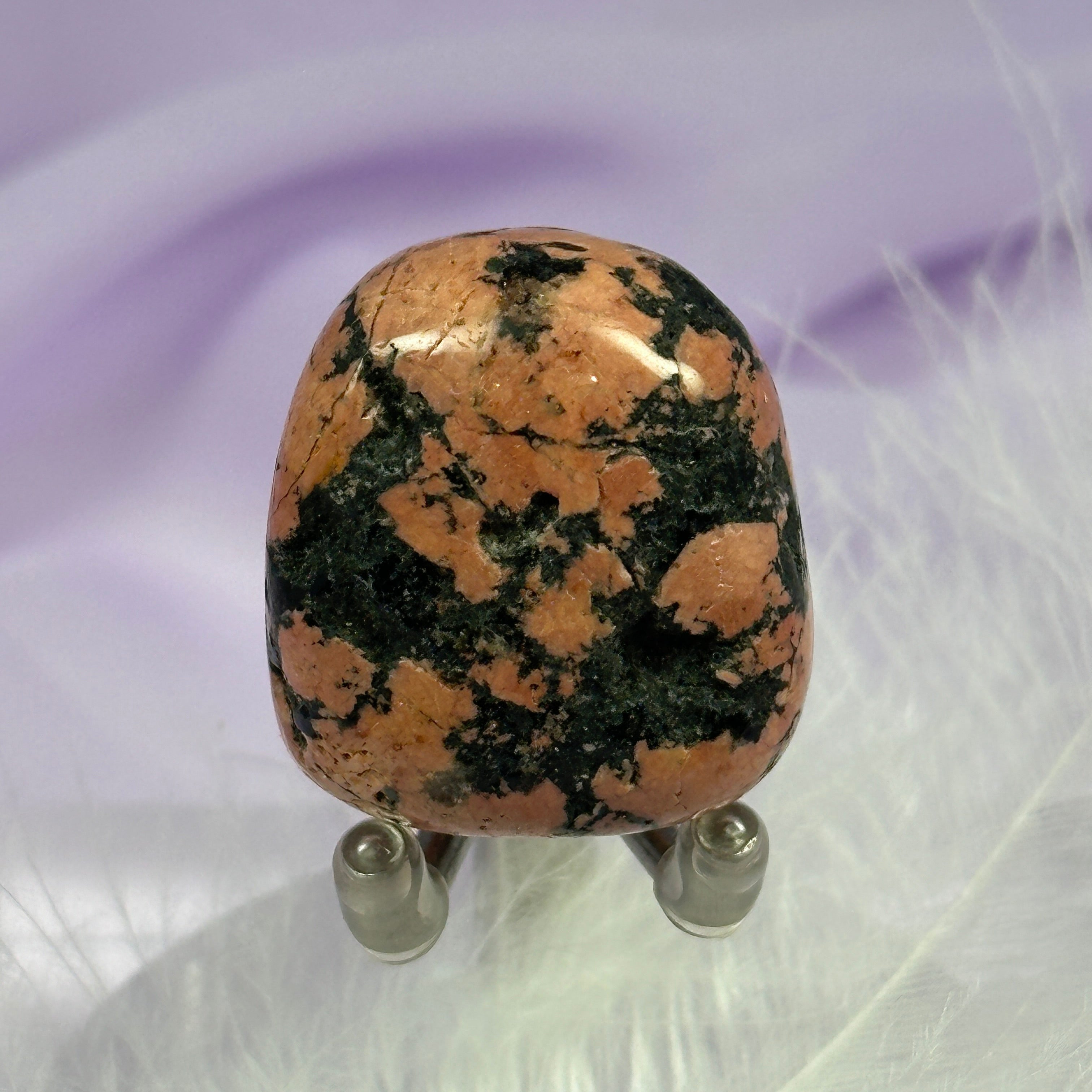 Luxullianite tumble stone from Cornwall, UK 18.4g SN55641