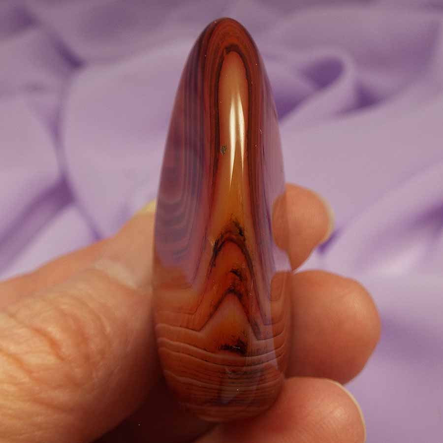 Beautiful Mad River Agate polished stone 30g SN39751