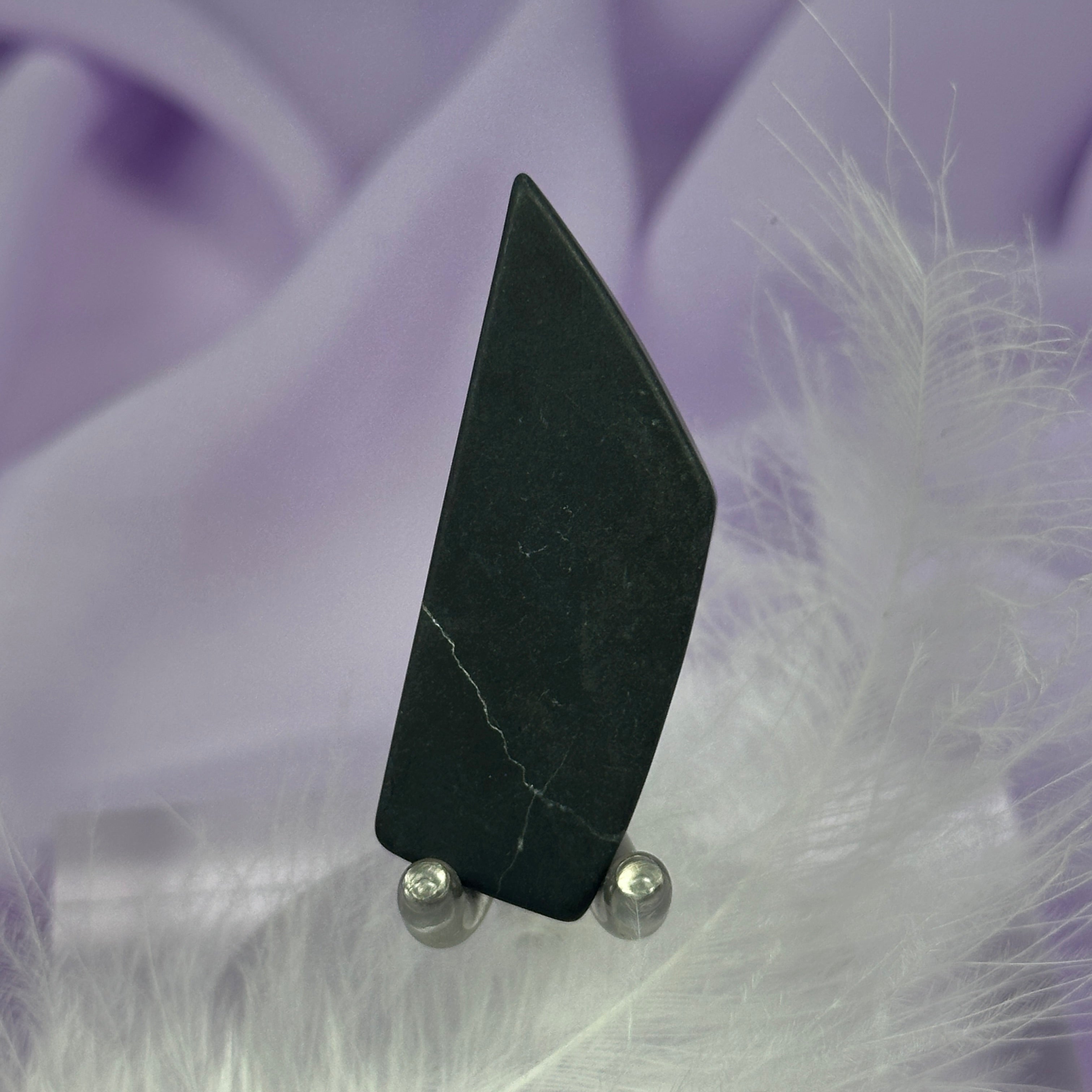 Clearance - V. rare smoothed piece Master Shamanite, Black Calcite 9.9g SN53893