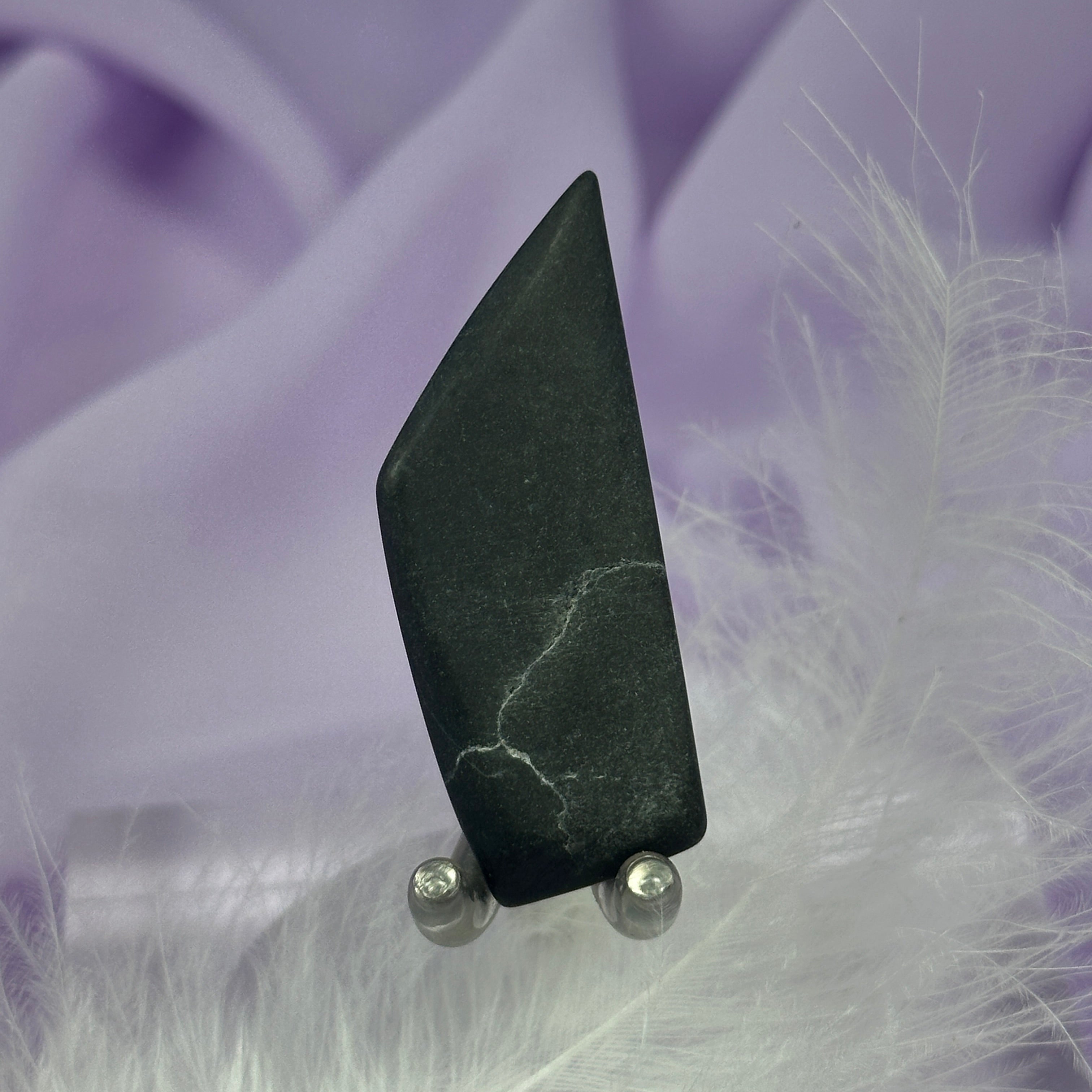 Clearance - V. rare smoothed piece Master Shamanite, Black Calcite 9.9g SN53893