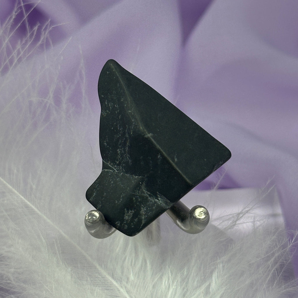 Clearance - V. rare smoothed piece Master Shamanite, Black Calcite 8.7g SN53894