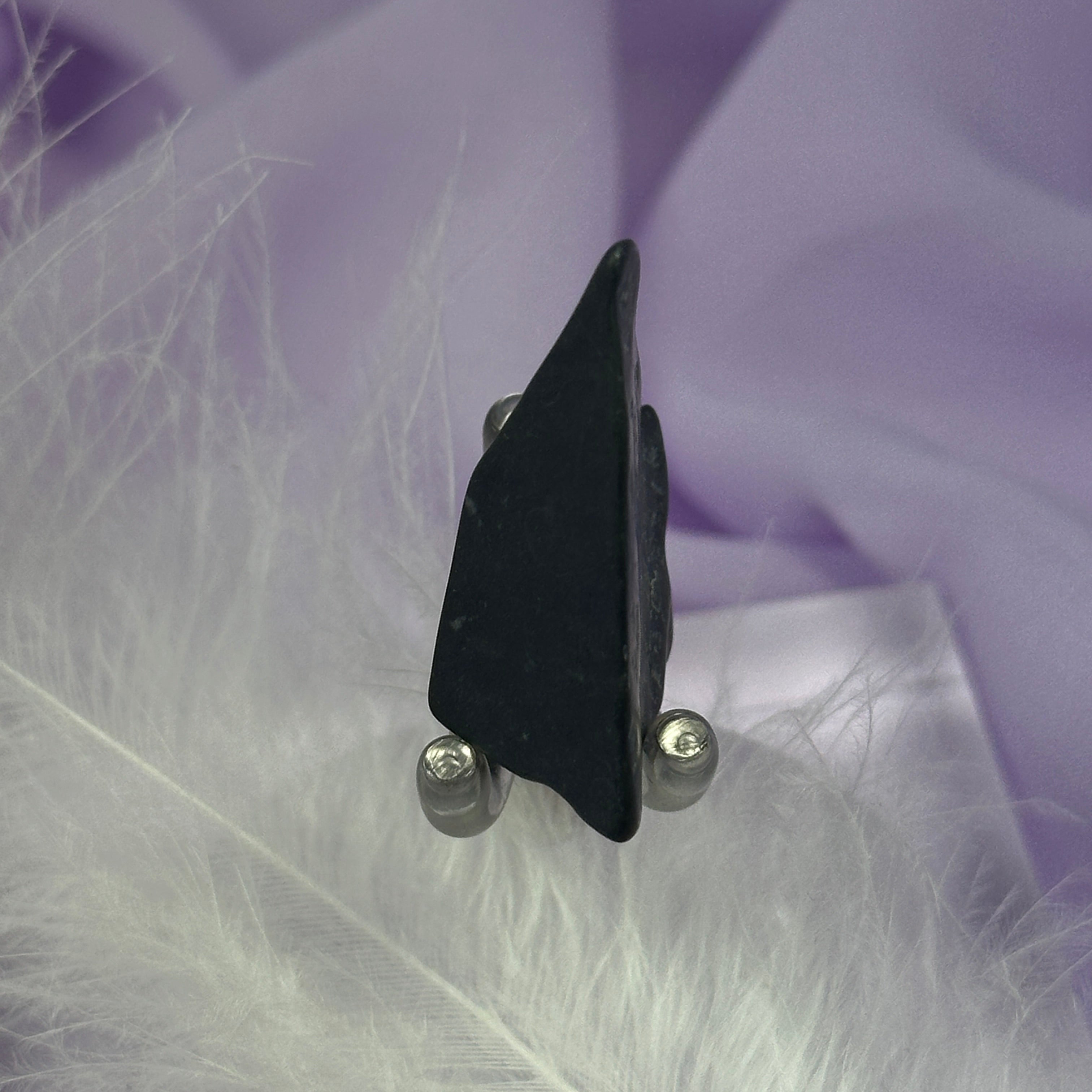 Clearance - V. rare smoothed piece Master Shamanite, Black Calcite 8.7g SN53894