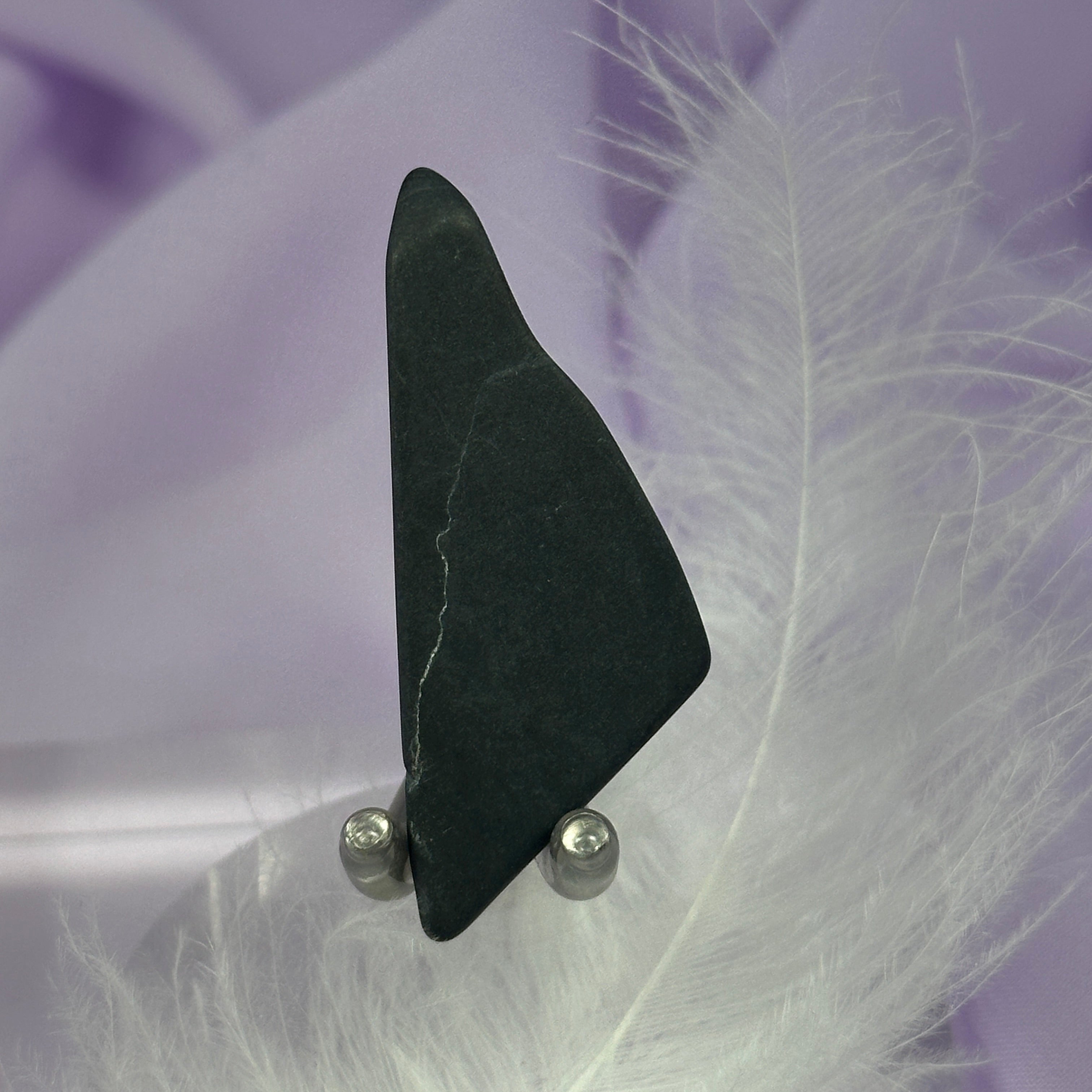 Clearance - V. rare smoothed piece Master Shamanite, Black Calcite 7.5g SN53895