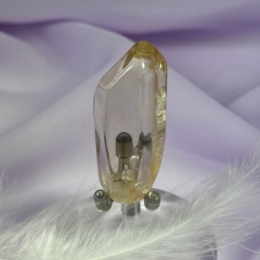 AA soft polished point Natural Citrine..not heated 24g SN50832
