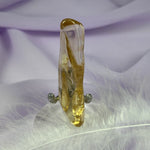 AA soft polished point Natural Citrine..not heated, Rainbows 22g SN50834