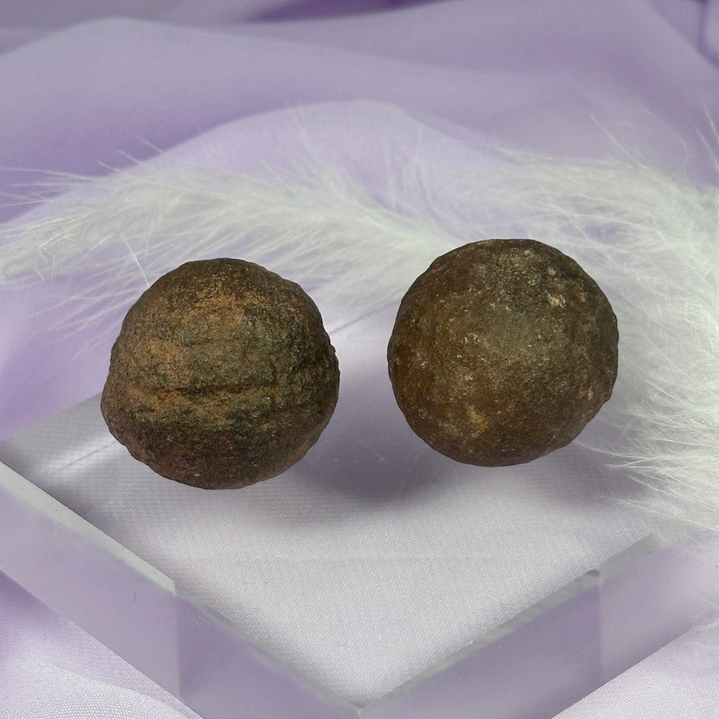 Pair of Moqui Marbles, Shaman Stones 67g SN55368