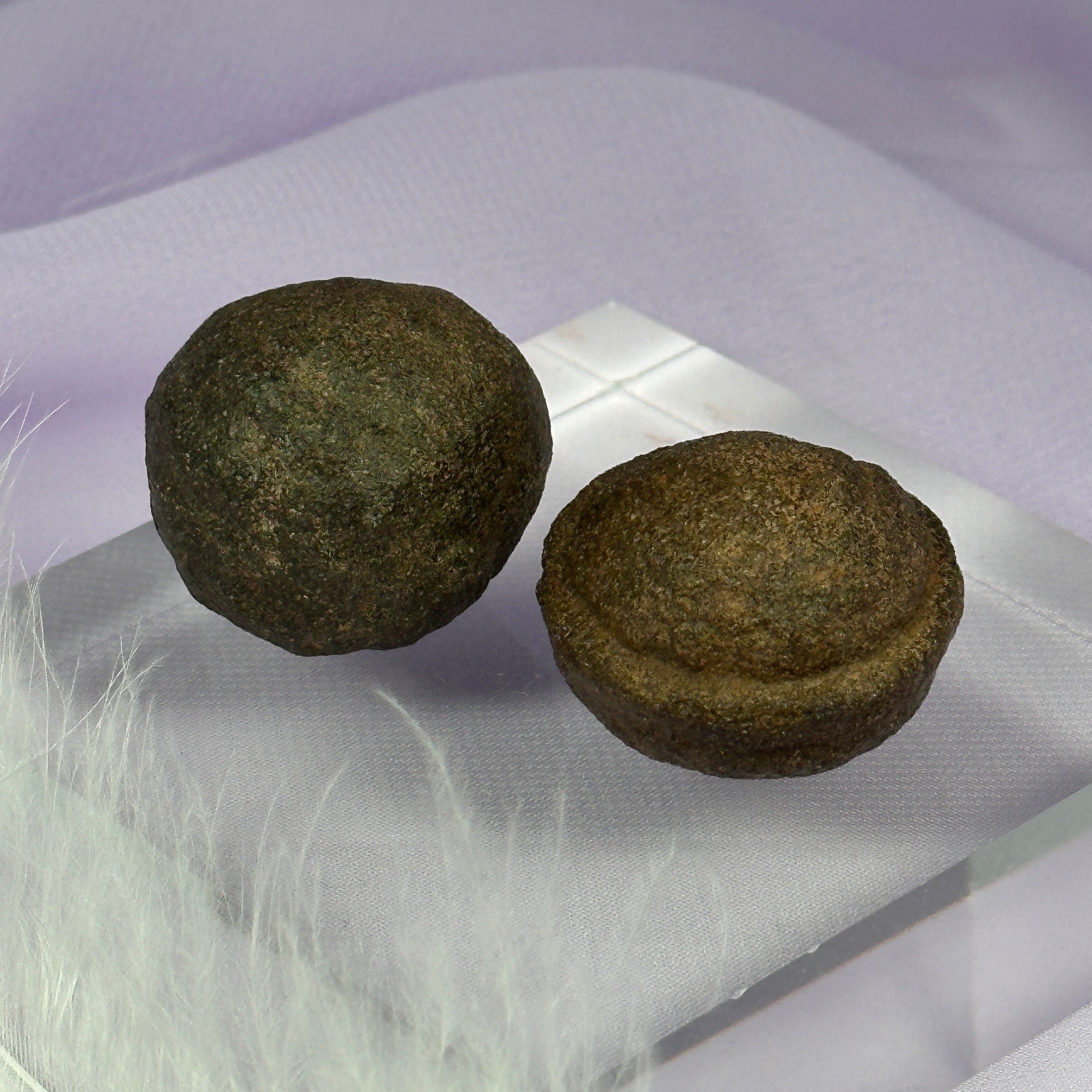 Pair of Moqui Marbles, Shaman Stones 53g SN55371