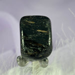 Rare Nuummite crystal tumble stone, Greenland 21g SN55929