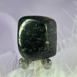 Rare Nuummite crystal tumble stone, Greenland 21g SN55929