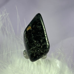 Rare Nuummite crystal tumble stone, Greenland 18.5g SN55930