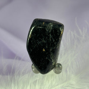 Rare Nuummite crystal tumble stone, Greenland 17.2g SN55931