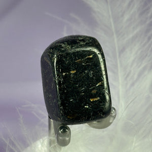 Rare Nuummite crystal tumble stone, Greenland 18.5g SN55933