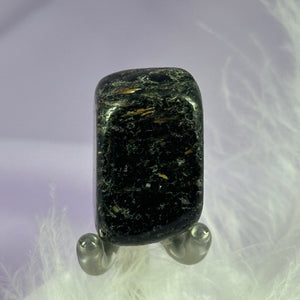 Rare Nuummite crystal tumble stone, Greenland 18.5g SN55933