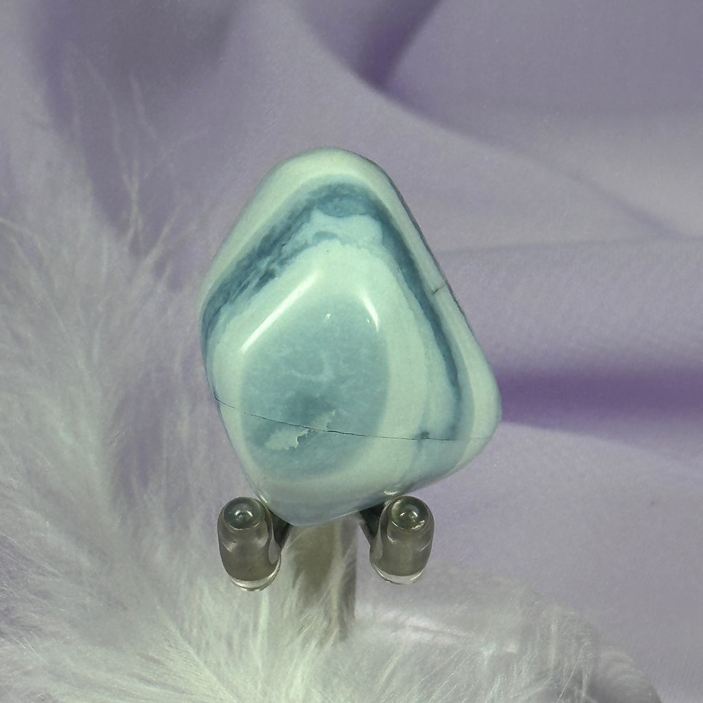 Rare Owyhee Blue Opal crystal tumble stone 12.1g SN53136