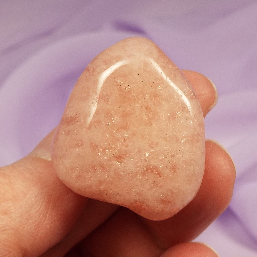 Beautiful large A grade Pink Beryl tumble stone, Morganite 22g SN54882