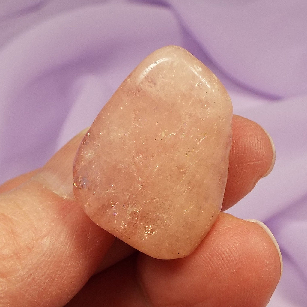 Beautiful A grade Pink Beryl tumble stone, Morganite 11.1g SN54888