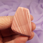 Flat hand polished piece Pink Opal crystal 19.8g SN32870