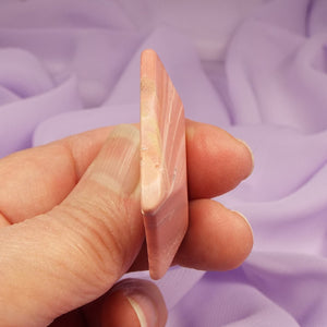 Flat hand polished piece Pink Opal crystal 11.2g SN32873