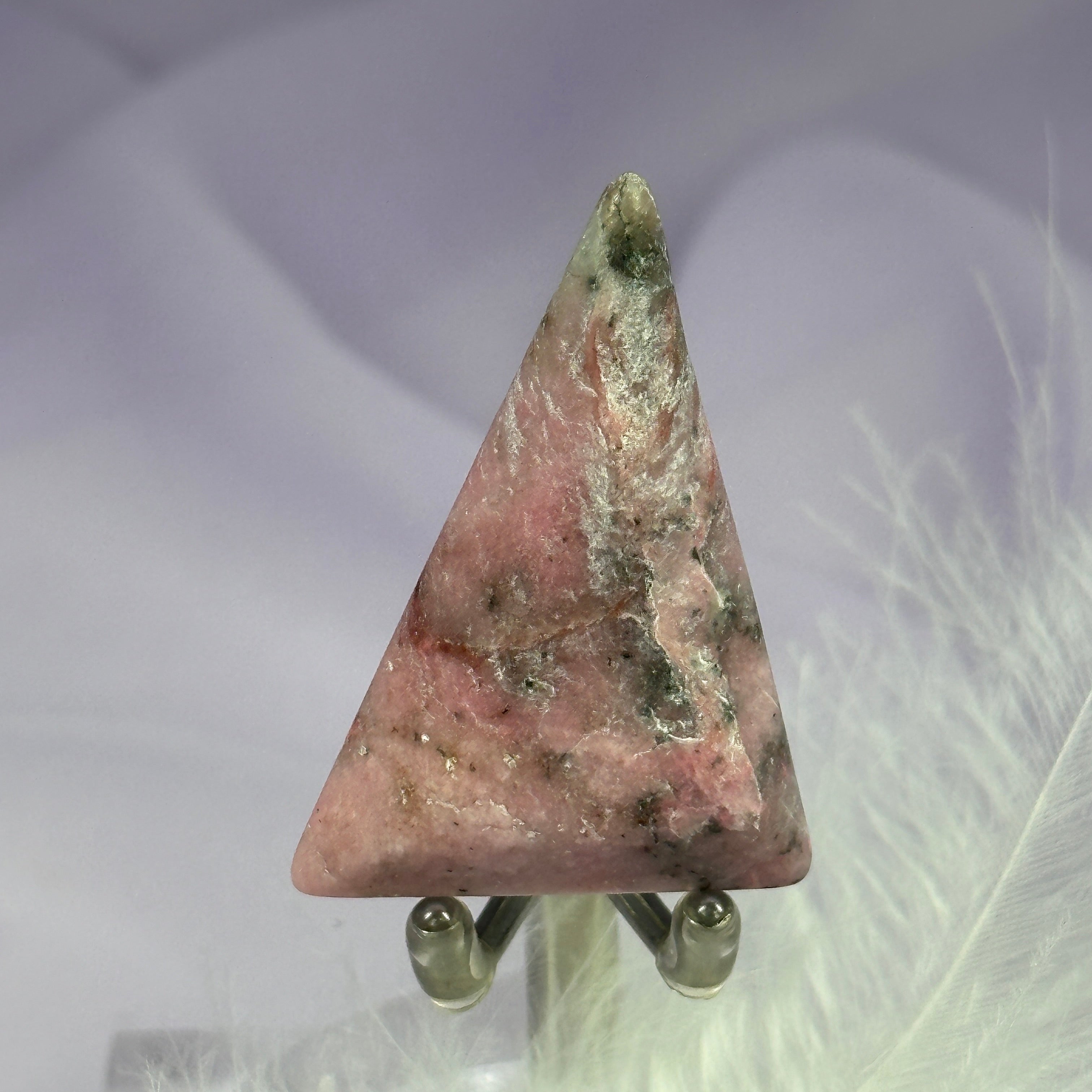 Rare Pink Petalite crystal flat polished piece 8.1g SN37526