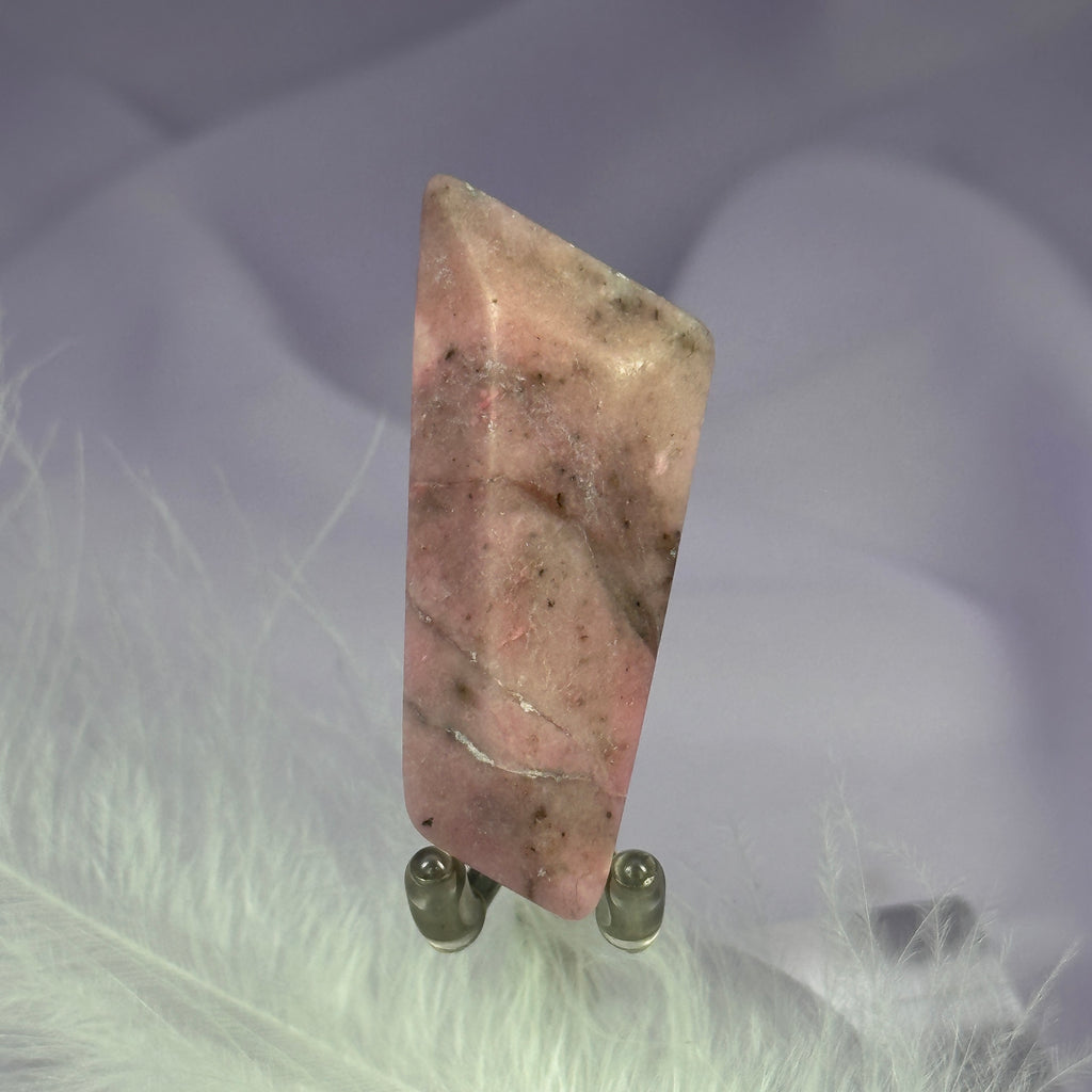 Rare Pink Petalite crystal flat polished piece 8.7g SN37527