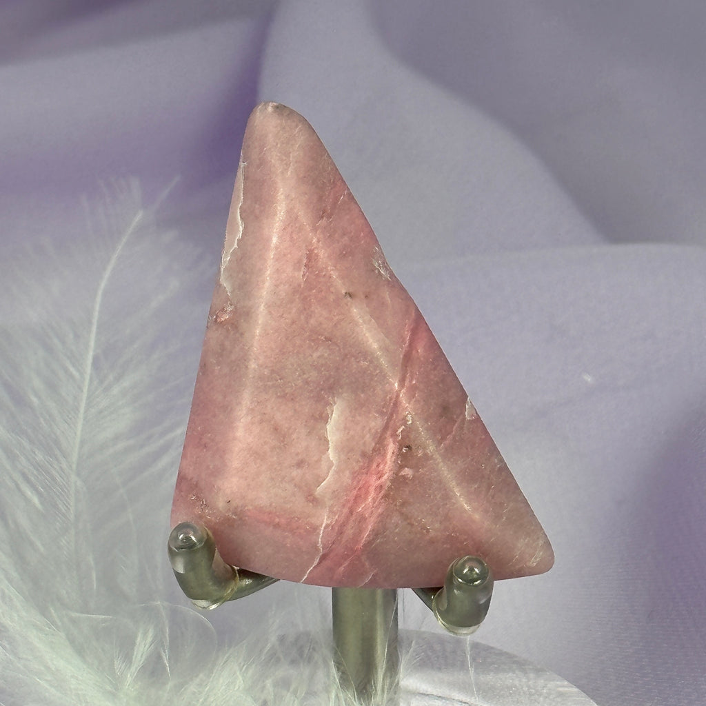 Rare Pink Petalite crystal flat polished piece 11.6g SN38603