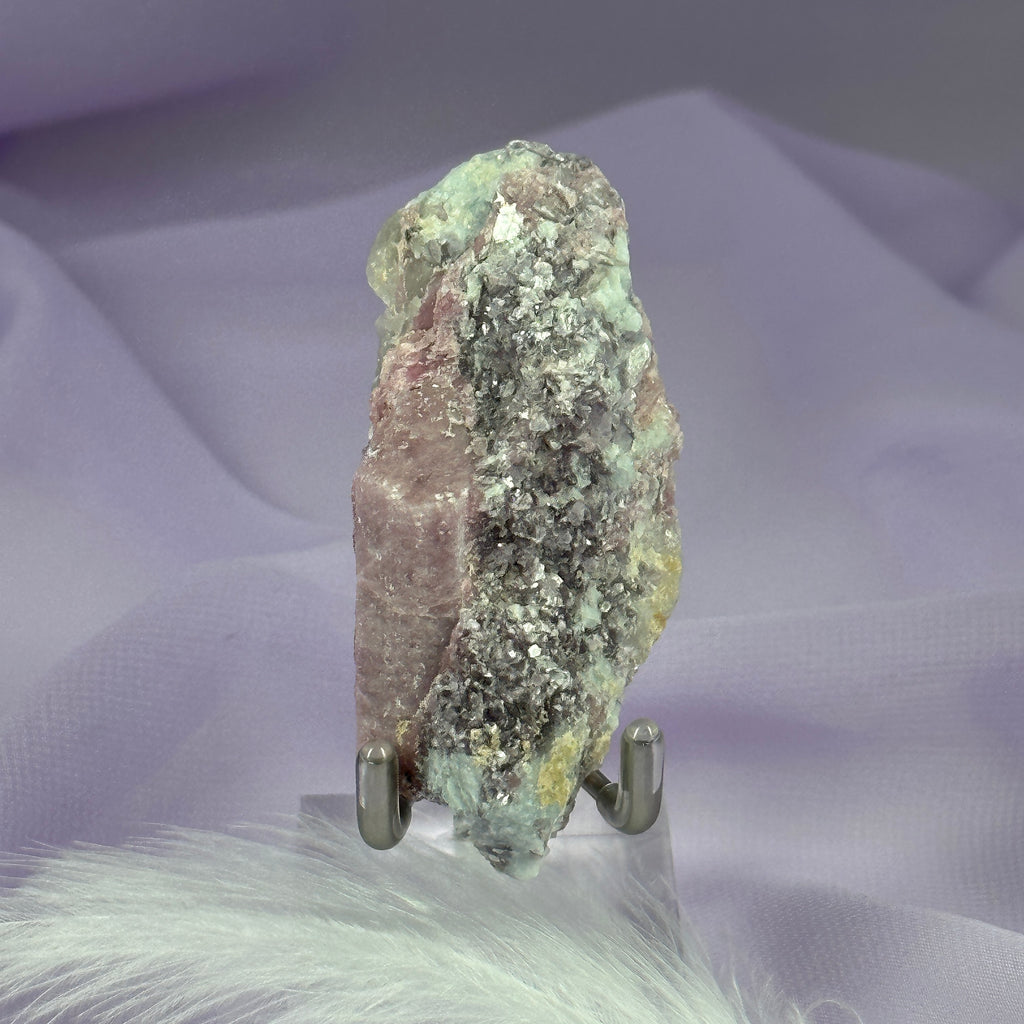 Natural piece Pink Tourmaline, Rubellite, Lepidolite, Quartz 76g SN54839